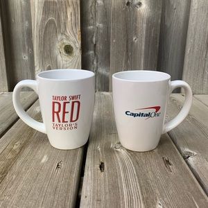 Taylor Swift Red Capital One Mugs Set of 2